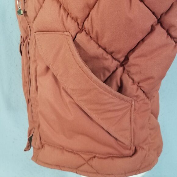 Walls blizzard-pruf puffer vest men’s xl extra large Rust orange vintage USA - Picture 7 of 12
